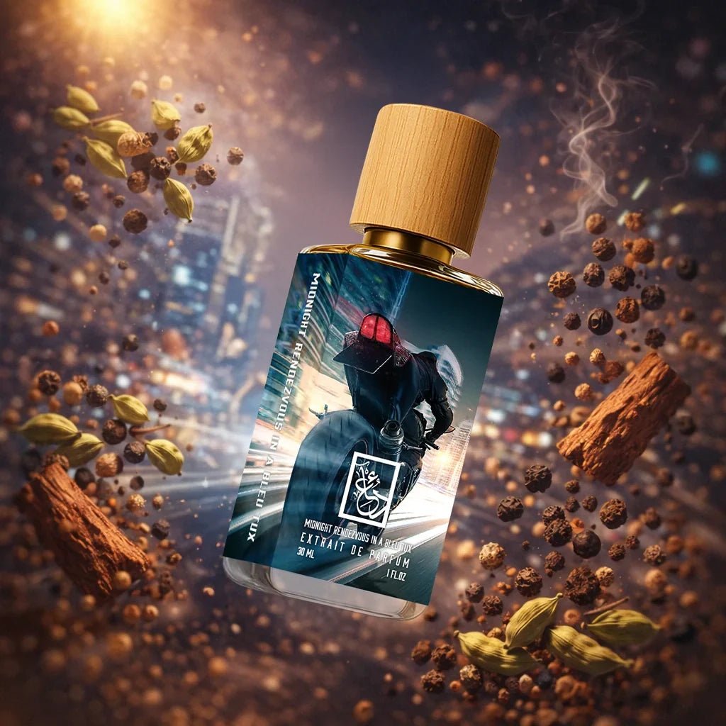 Dua Midnight Rendezvous in a Bleu Tux - FragranceGems